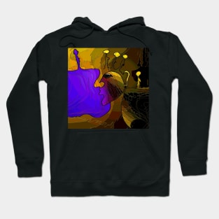 Purple Bag lady Hoodie